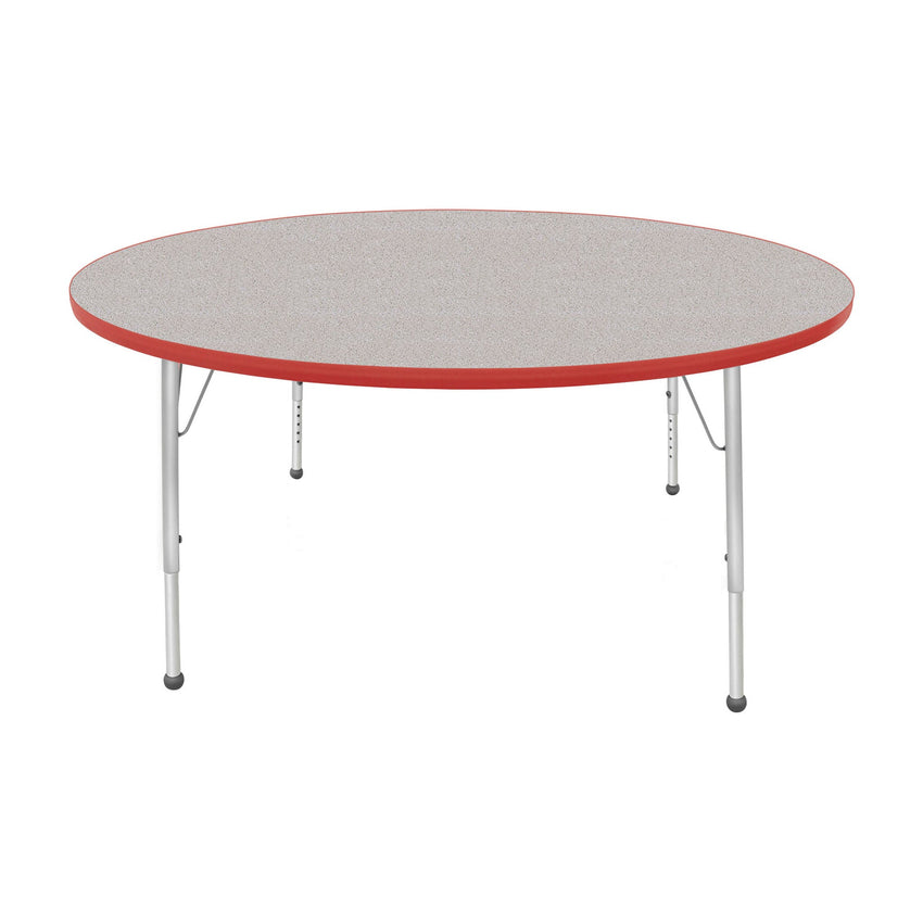 Mahar Creative Colors Large Round Creative Colors Activity Table with Heavy Duty Laminate Top (60" Diameter x 21-30"H) - SchoolOutlet