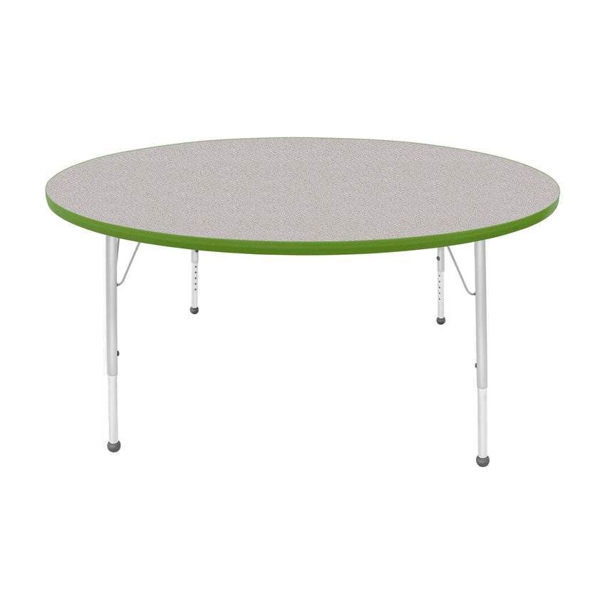 Mahar Creative Colors Large Round Creative Colors Activity Table with Heavy Duty Laminate Top (60" Diameter x 21-30"H) - SchoolOutlet