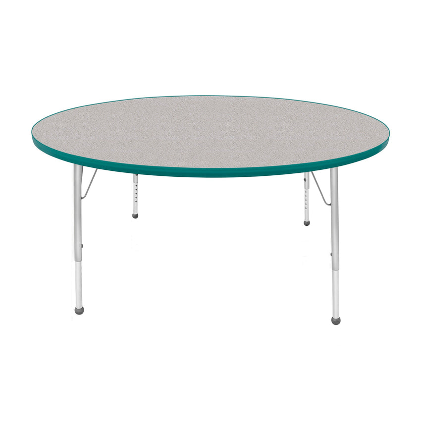 Mahar Creative Colors Large Round Creative Colors Activity Table with Heavy Duty Laminate Top (60" Diameter x 21-30"H) - SchoolOutlet