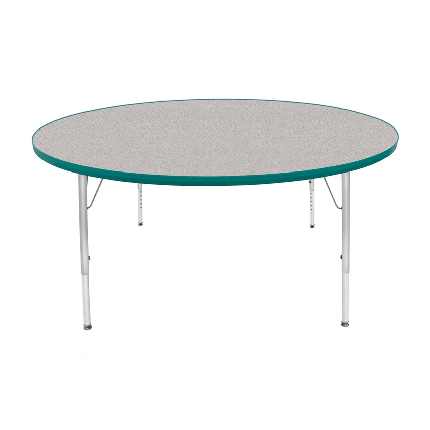 Mahar Creative Colors Large Round Creative Colors Activity Table with Heavy Duty Laminate Top (60" Diameter x 21-30"H) - SchoolOutlet