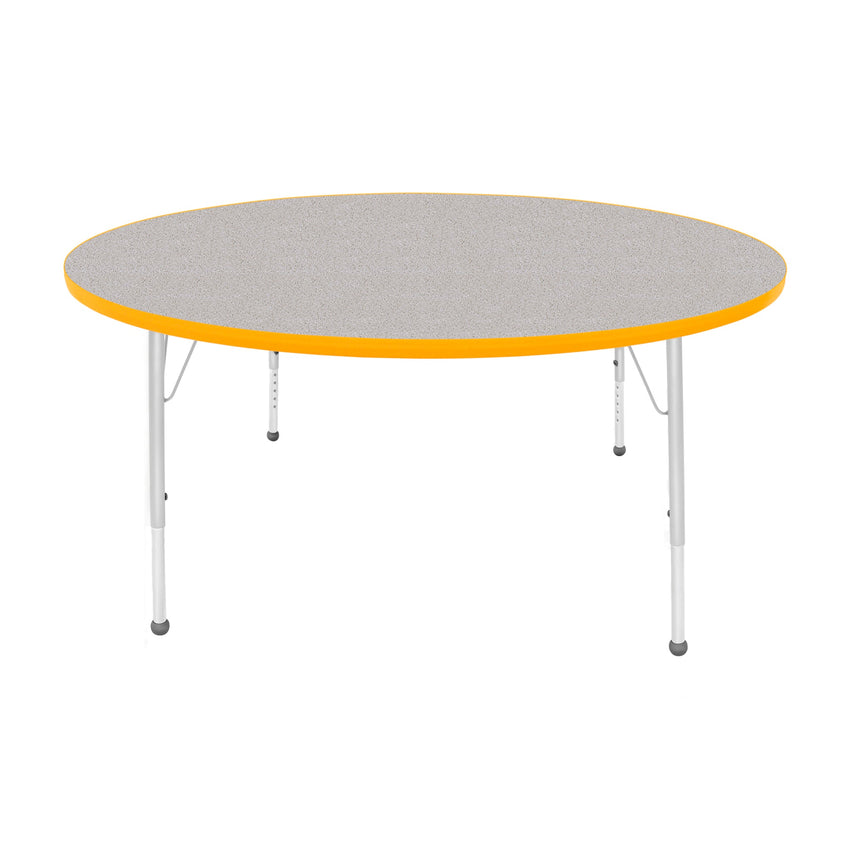 Mahar Creative Colors Large Round Creative Colors Activity Table with Heavy Duty Laminate Top (60" Diameter x 21-30"H) - SchoolOutlet