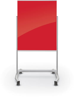 Mooreco Visionary Move Mobile Magnetic Glassboard - 4'H x 3'W (Mooreco 74950)
