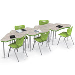 Mooreco Hierarchy Boomerang Snap Standard Desk - Adjustable 22 - 32