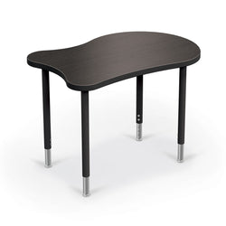 Mooreco Hierarchy Fender by MooreCo Desk (Standard) Adjustable Height 22" - 32" - Black Legs