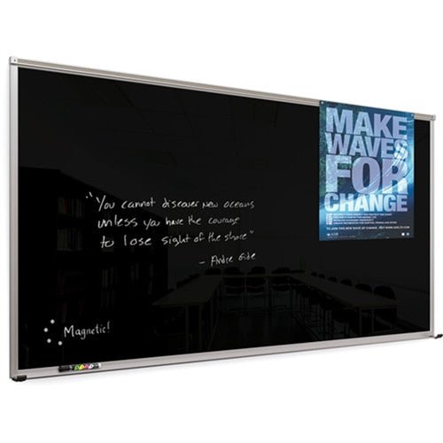 Mooreco 8'W X 4'H - Framed Visionary Board - Black (Mooreco 14805) - SchoolOutlet