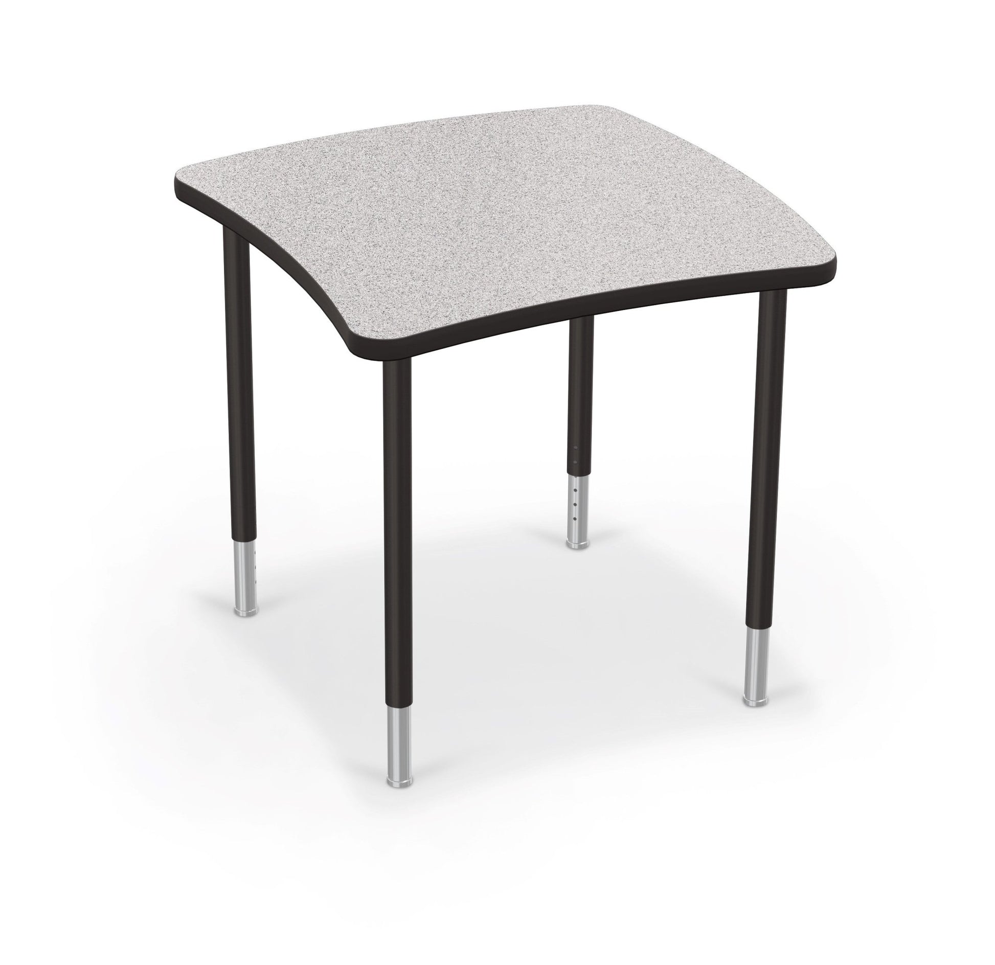 Mooreco Creator Configurable Tables - Square - Black Edgeband - Black Legs (Mooreco 1633M1) - SchoolOutlet
