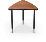 Mooreco Creator Configurable Tables - Chevron - Black Edgeband - Black Legs (Mooreco 1633P1) - SchoolOutlet