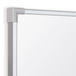 Mooreco Ultra Trim - Porcelain Markerboard Silver - 4'H x 4'W (Mooreco 2029D) - SchoolOutlet