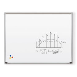 Mooreco Porcelain Markerboard with Deluxe Aluminum Trim - 4'H x 6'W (Mooreco 202AG)