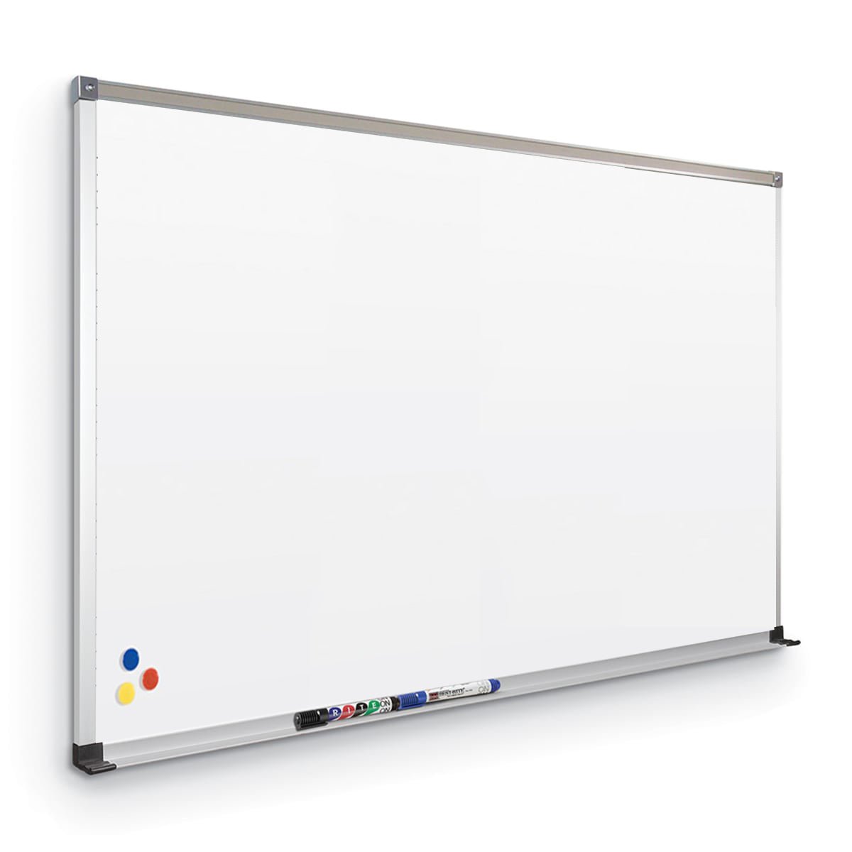 Mooreco Porcelain Markerboard with Deluxe Aluminum Trim - 4'H x 8'W (Mooreco 202AH) - SchoolOutlet