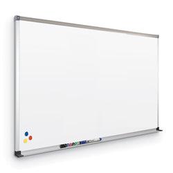 Mooreco Porcelain Markerboard with Deluxe Aluminum Trim - 4'H x 8'W (Mooreco 202AH)