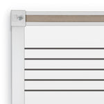 Mooreco - Porcelain Markerboard with Music Line - Aluminum Trim - 4'H x 8'W (Mooreco 202AH-S1) - SchoolOutlet