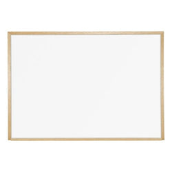 Mooreco Wood Trim - Porcelain Markerboard - 34"H X 48"W (Mooreco 202WC)