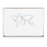 Mooreco Dura-Rite Markerboards + Deluxe Aluminum Trim - 2'H x 3'W (Mooreco 212AB) - SchoolOutlet