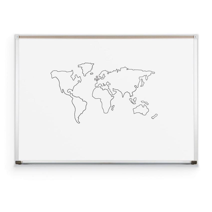 Mooreco Dura-Rite Markerboards + Deluxe Aluminum Trim - 4'H x 8'W (Mooreco 212AH) - SchoolOutlet