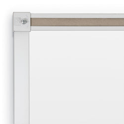 Mooreco Magne-Rite Whiteboard - Deluxe Aluminum Trim - 2'H X 3'W (Mooreco 219AB)