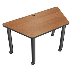 Mooreco Modular Conference Table - Trapezoid - 58"W x 29"D - Black Edgeband (Mooreco 27744)