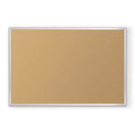 Mooreco Natural Add - Cork Tackboard - Aluminum Trim - 4'H x 8'W (MOR-302AH) - SchoolOutlet