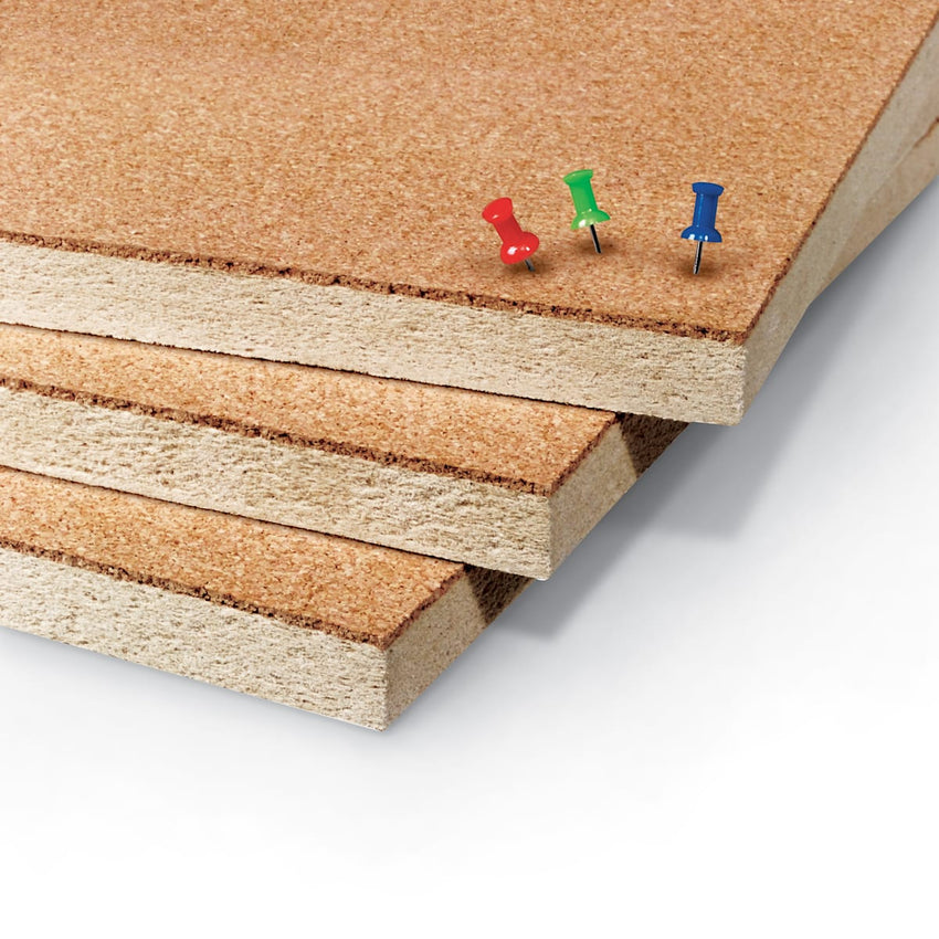 Mooreco Natural Add Cork Tackboard - Unframed - 4'H x 6'W (Mooreco 302XG) - SchoolOutlet