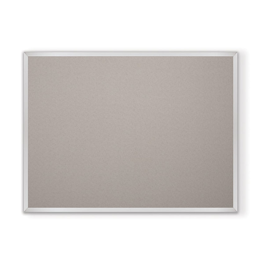 Mooreco Fabric Cork - Plate Tackboard - Aluminum Trim - 4'H x 6'W (MOR-333AG) - SchoolOutlet