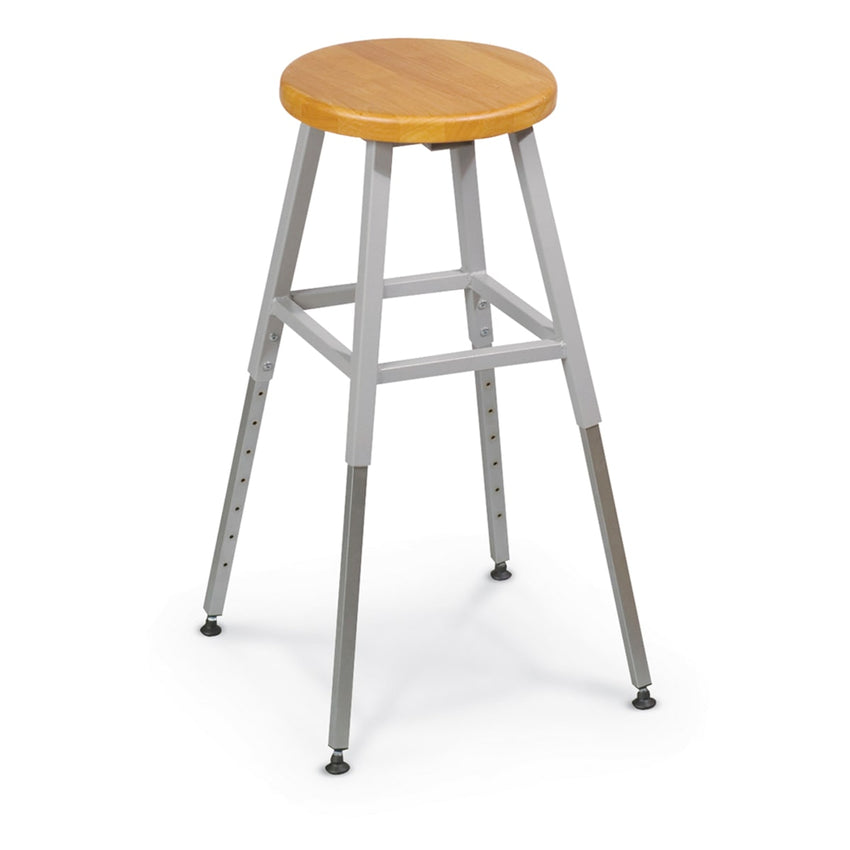 Mooreco Lab Stool without Back -Solid Wood Seat (Mooreco 34419R) - SchoolOutlet