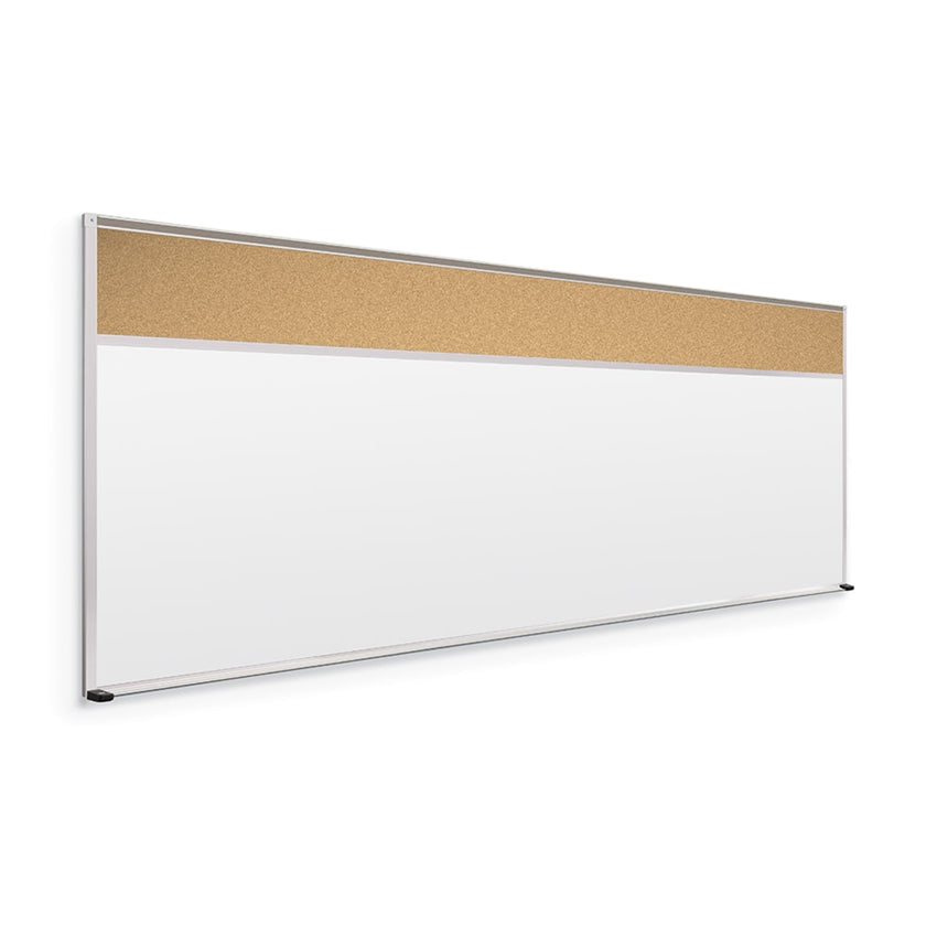 Mooreco Combination Board - Porcelain Steel Markerboard and Natural Cork Tackboard (Type C) - SchoolOutlet