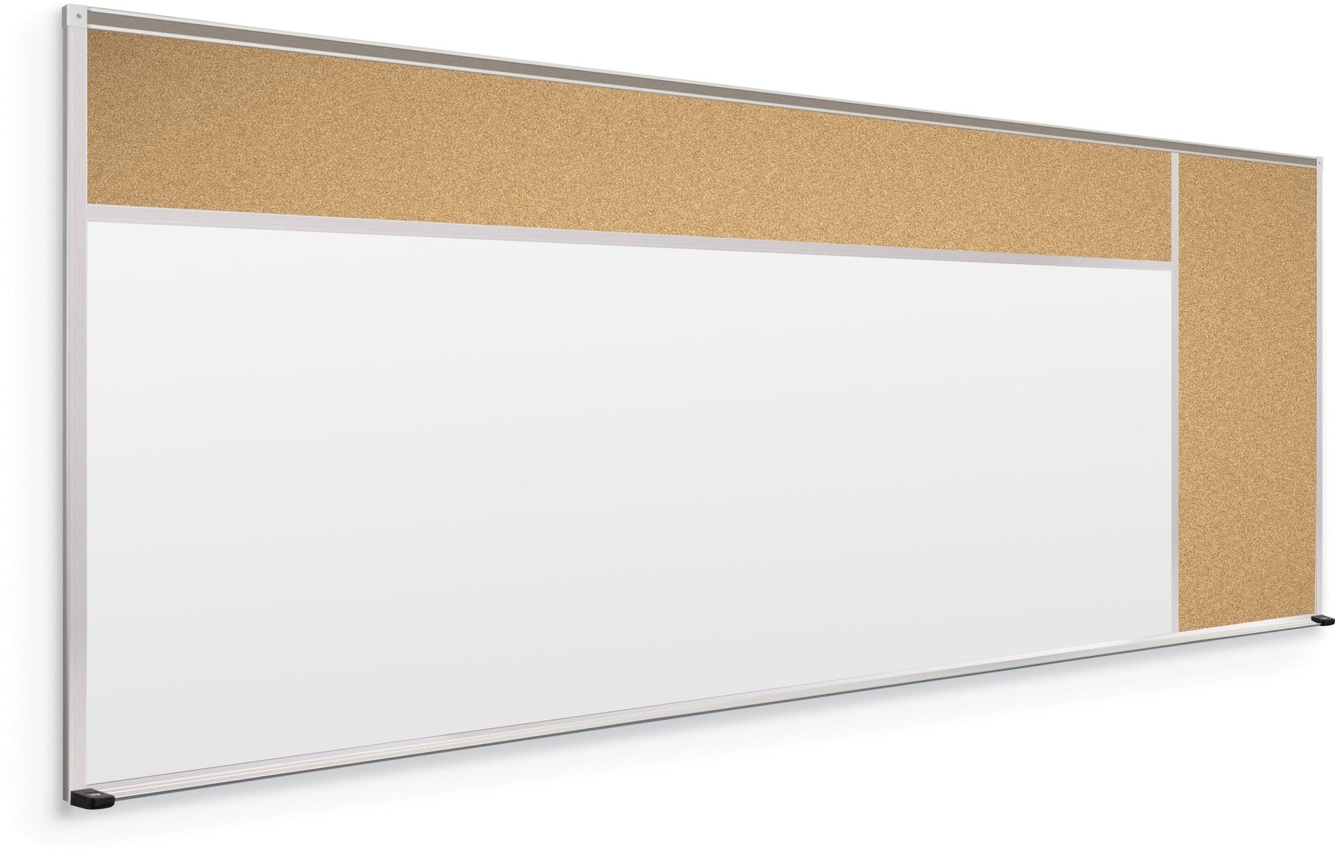 Mooreco Combination Board - Porcelain Steel Markerboard and Natural Cork Tackboard (Type D) - SchoolOutlet