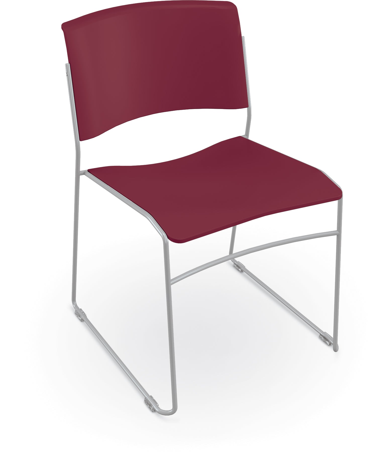 Mooreco Akt Stacking Chairs (Pack of 20) with Stacker Cart - 18" Seat Height with Wire Base - SchoolOutlet