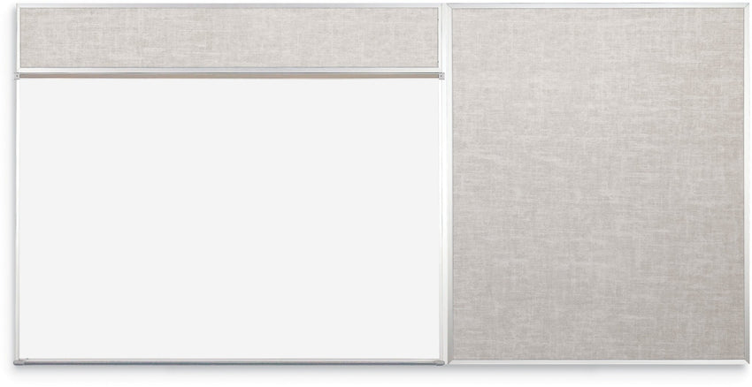 Mooreco Combo-Rite Board - Porcelain Steel Markerboard and Vin-Tak Tackboard (Type D) - SchoolOutlet
