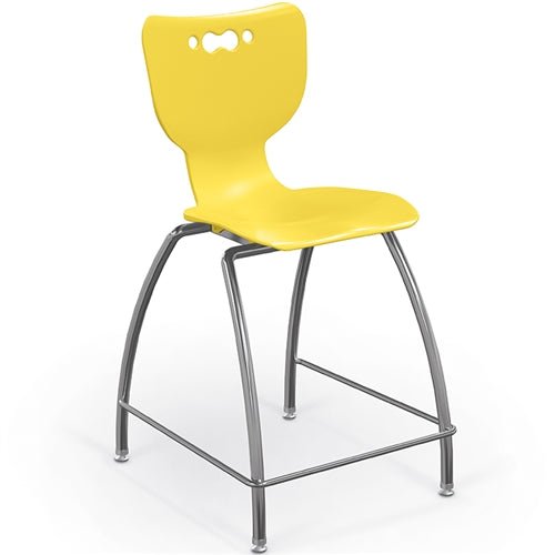 MooreCo 53220 Hierarchy Stool - 4-Leg Stool (24 inch) (MooreCo 53220) - SchoolOutlet