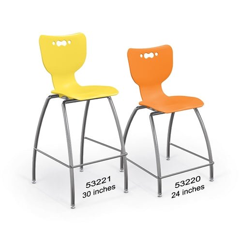 MooreCo 53220 Hierarchy Stool - 4-Leg Stool (24 inch) (MooreCo 53220) - SchoolOutlet