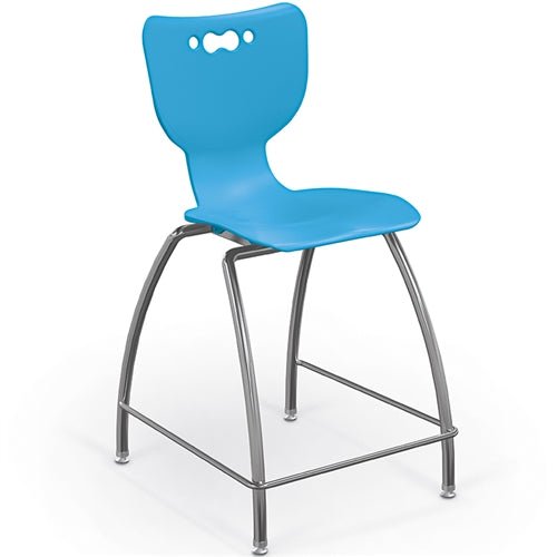 MooreCo 53220 Hierarchy Stool - 4-Leg Stool (24 inch) (MooreCo 53220) - SchoolOutlet