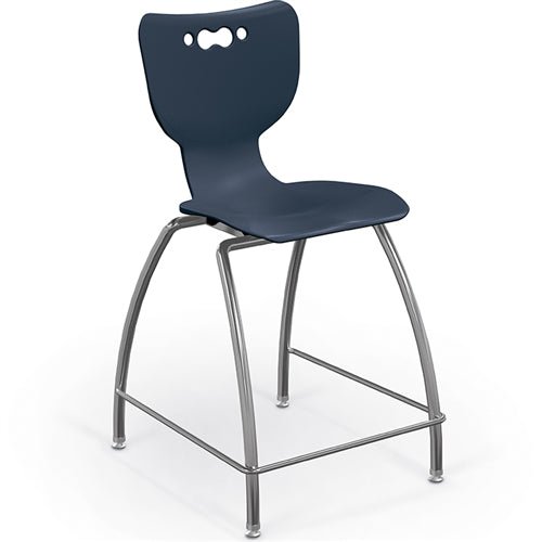 MooreCo 53220 Hierarchy Stool - 4-Leg Stool (24 inch) (MooreCo 53220) - SchoolOutlet