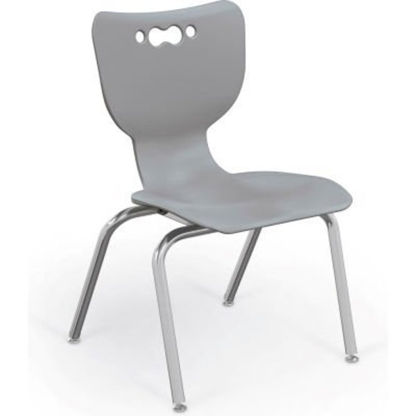 Mooreco Hierarchy School Chair - 5 Pack - 4-Leg Base - 14" Height - Chrome Frame (Mooreco 53314-5) - SchoolOutlet