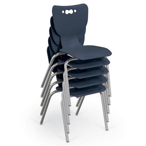 Mooreco Hierarchy School Chair - 5 Pack - 4-Leg Base - 14" Height - Chrome Frame (Mooreco 53314-5) - SchoolOutlet