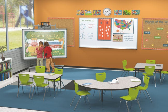 Hierarchy 4-Leg School Chair (16"H - Kindergarten to Grade 2) - 53316 - SchoolOutlet