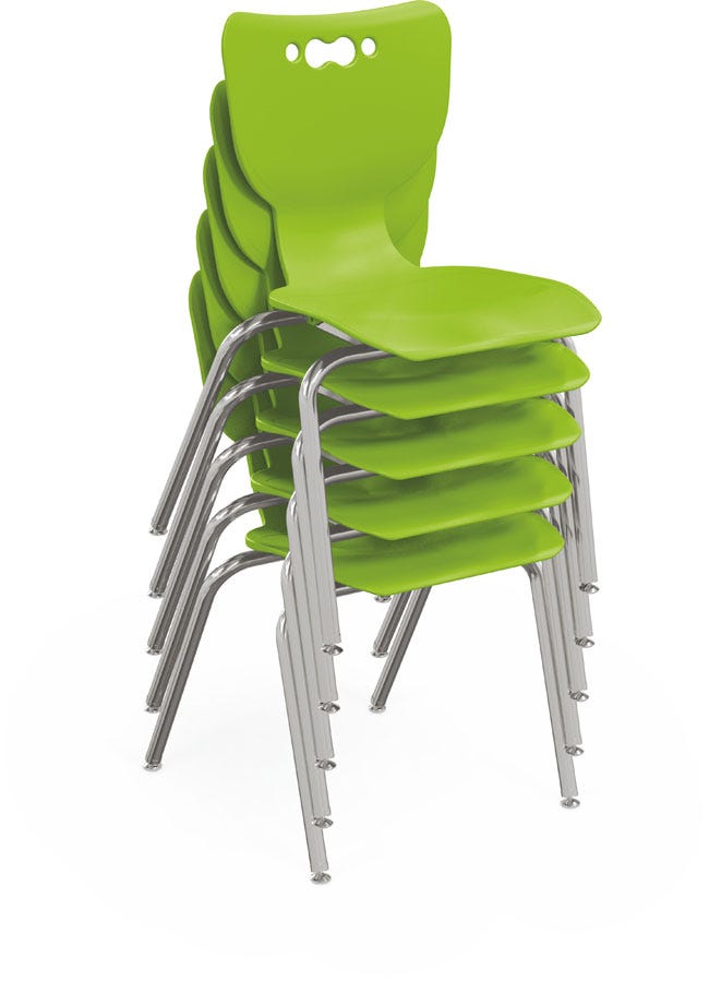 Hierarchy 4-Leg School Chair (16"H - Kindergarten to Grade 2) - 53316 - SchoolOutlet