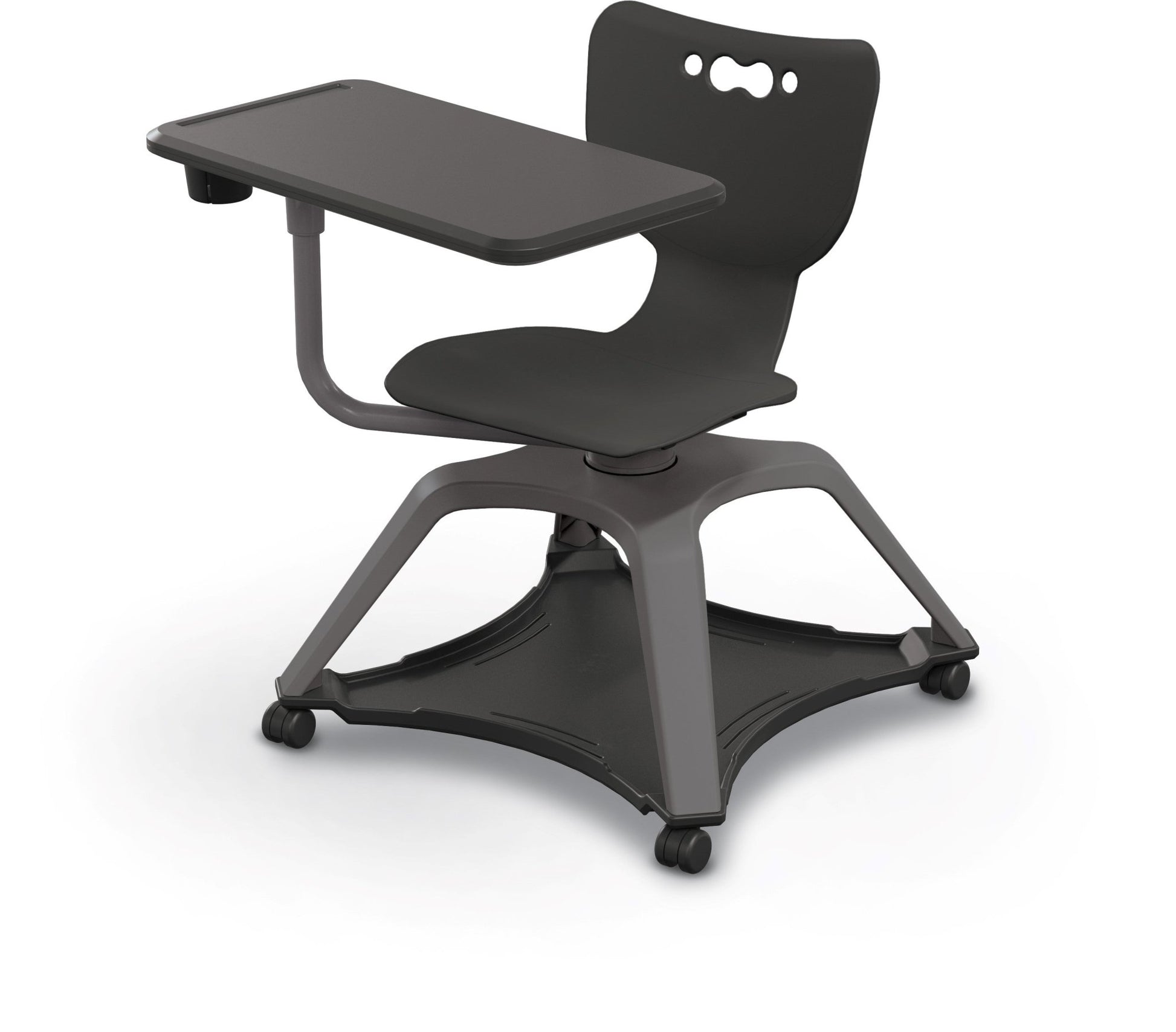 MooreCo Hierarchy Enroll Series Mobile Tablet Arm Chair Desk No Arms (MOR-54325-XXXX-NA-XX-XX ) - SchoolOutlet
