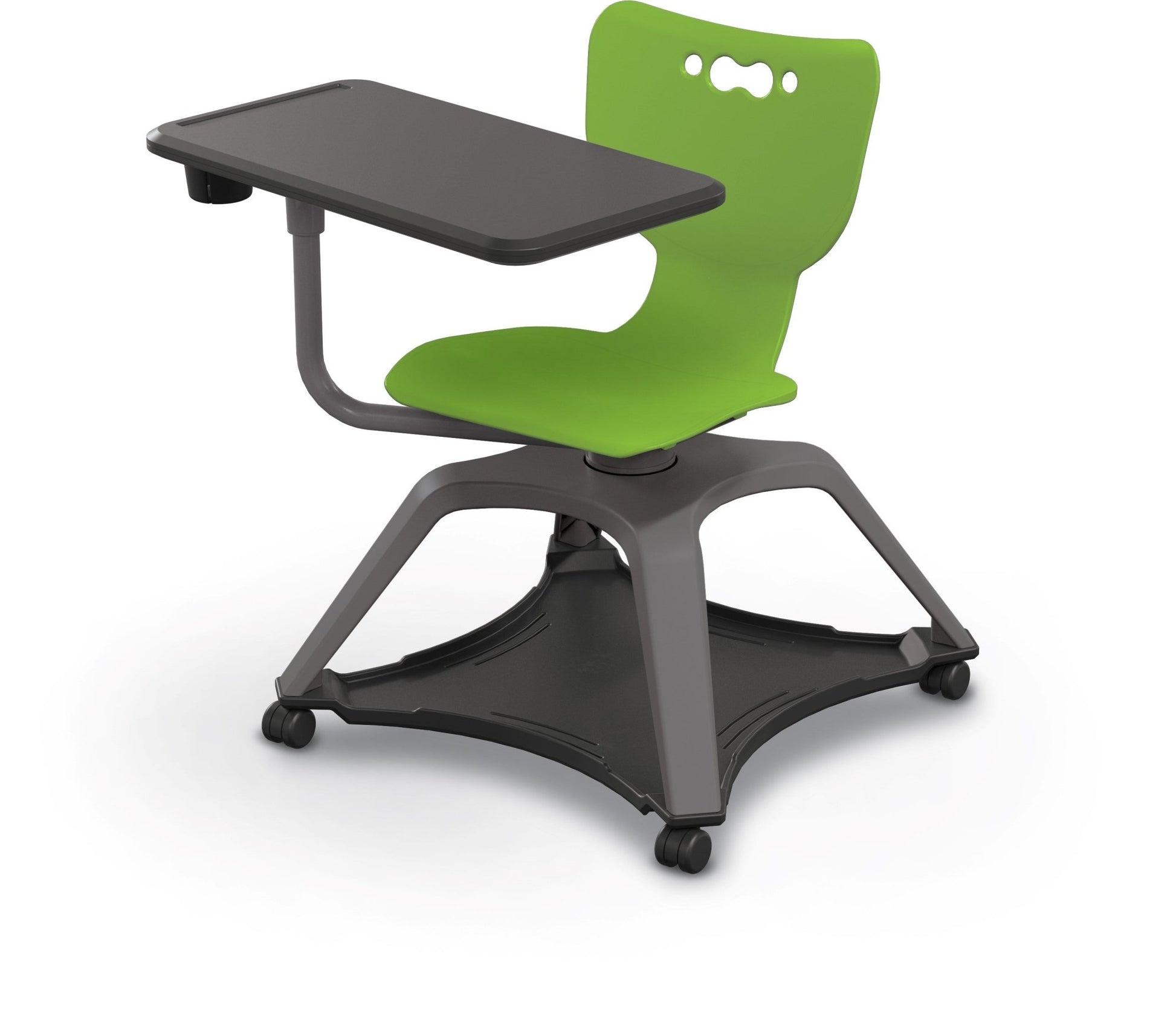 MooreCo Hierarchy Enroll Series Mobile Tablet Arm Chair Desk No Arms (MOR-54325-XXXX-NA-XX-XX ) - SchoolOutlet
