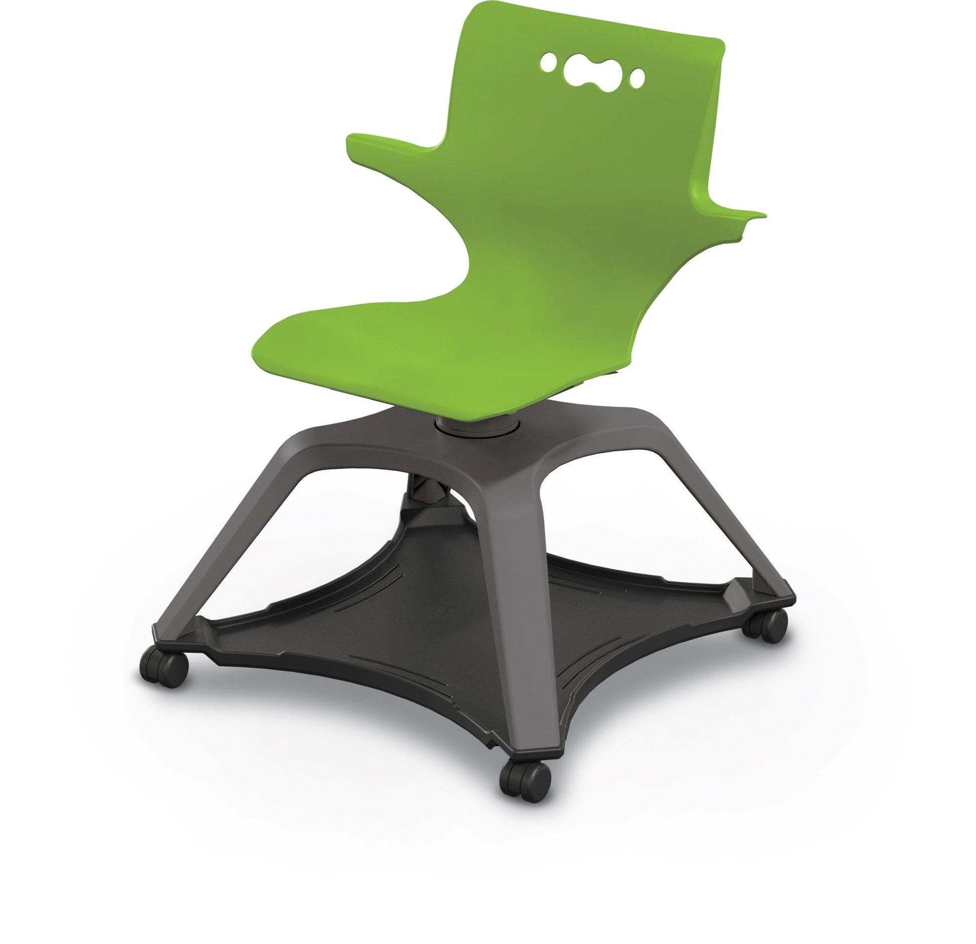 MooreCo Hierarchy Enroll Series Mobile Tablet Arm Chair Desk with Arms (54325-XXXX-WA-XX-XX) - SchoolOutlet