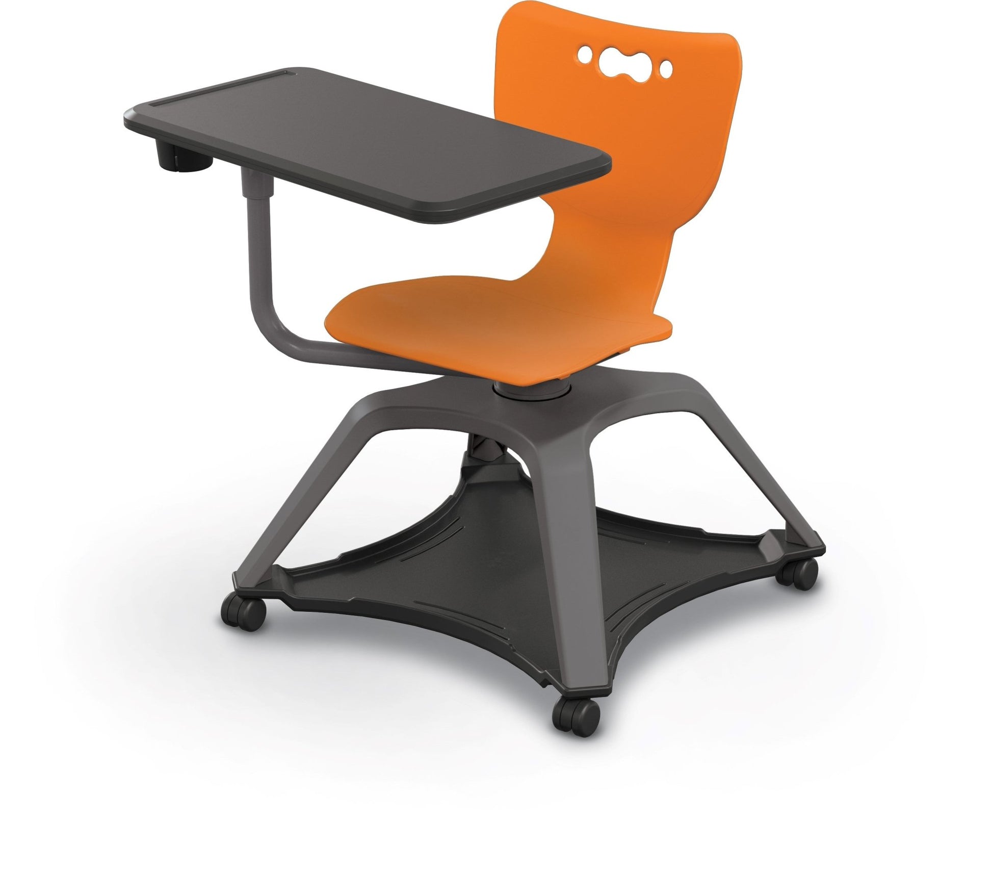 MooreCo Hierarchy Enroll Series Mobile Tablet Arm Chair Desk No Arms (MOR-54325-XXXX-NA-XX-XX ) - SchoolOutlet