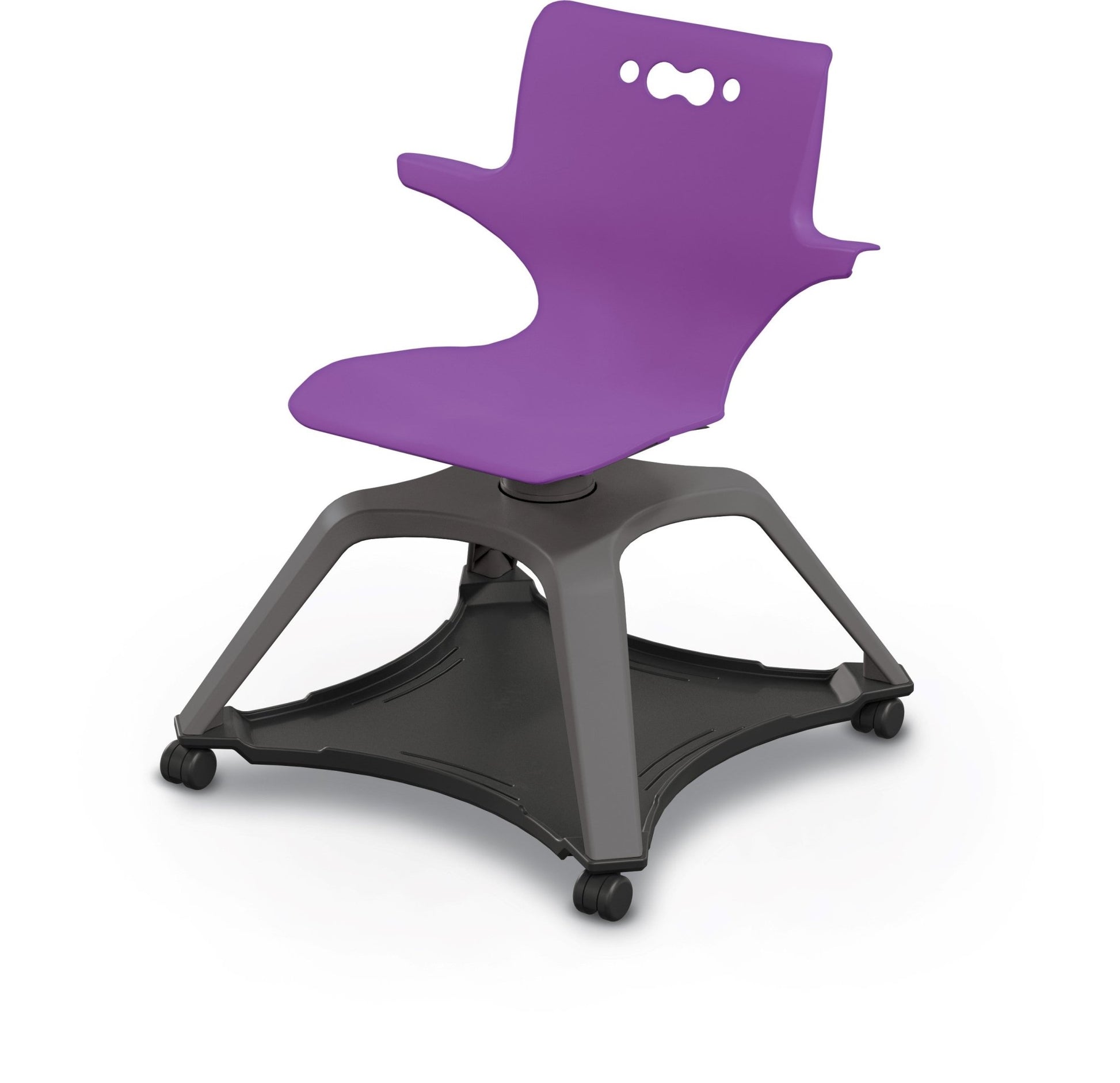 MooreCo Hierarchy Enroll Series Mobile Tablet Arm Chair Desk with Arms (54325-XXXX-WA-XX-XX) - SchoolOutlet