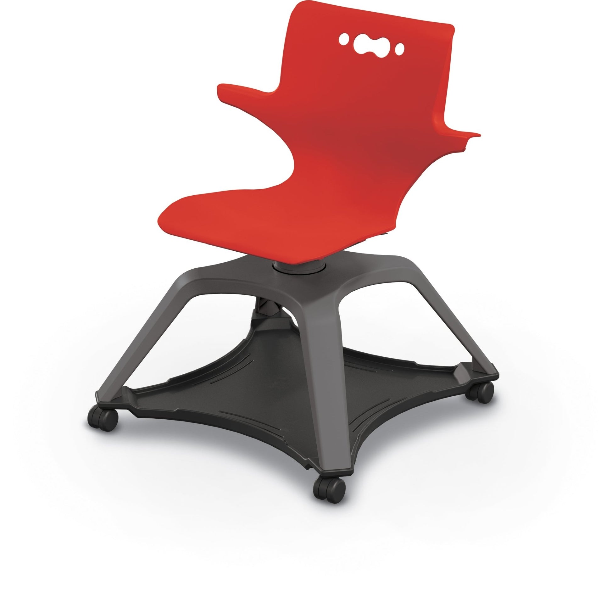MooreCo Hierarchy Enroll Series Mobile Tablet Arm Chair Desk with Arms (54325-XXXX-WA-XX-XX) - SchoolOutlet