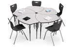 Economy Shapes Desk and 4-leg Hierarchy Chair 18