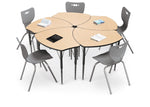 Economy Shapes Desk and 4-leg Hierarchy Chair 18