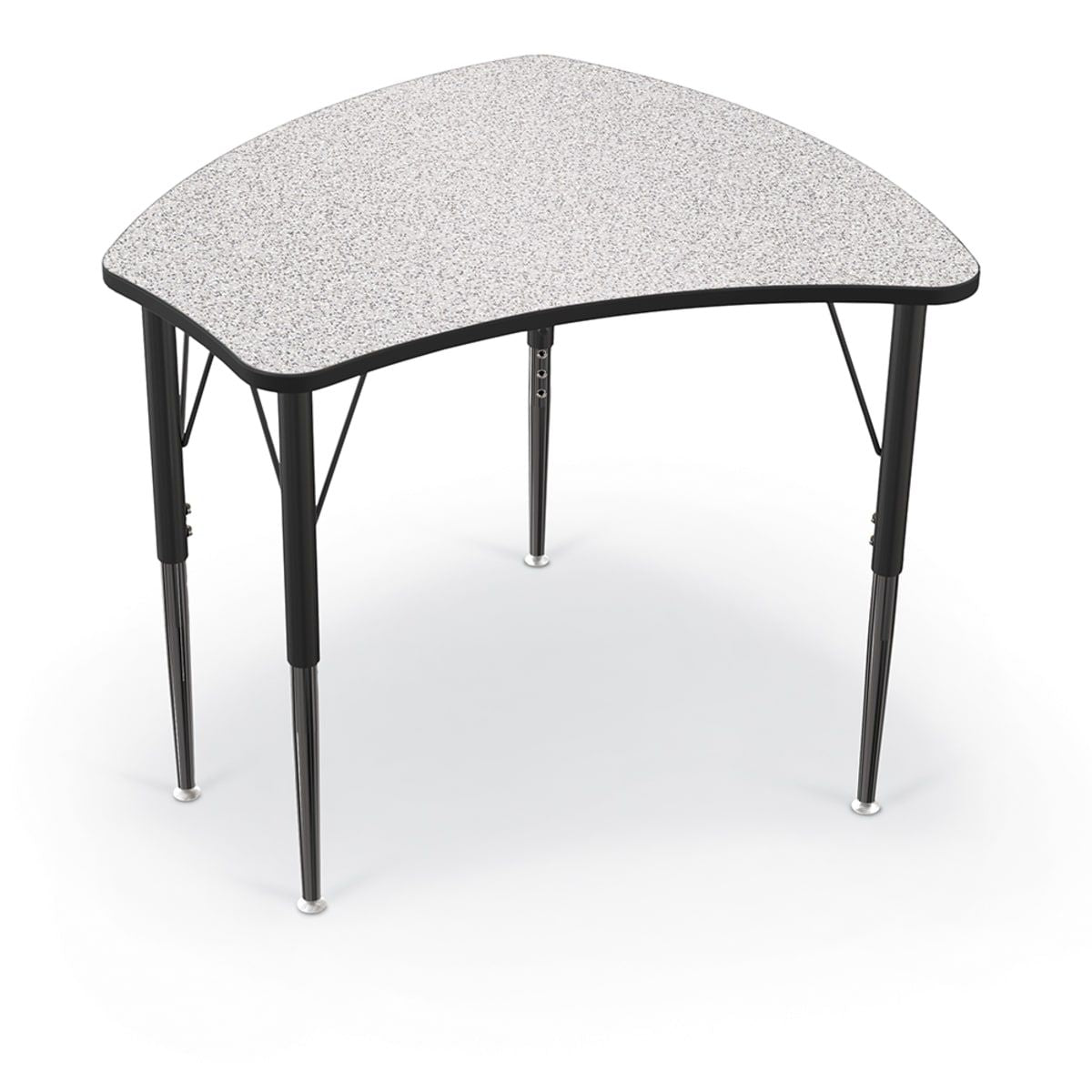 Economy Shapes Desk and 4-leg Hierarchy Chair 18" Armless Shell (Pack of 5) - SchoolOutlet