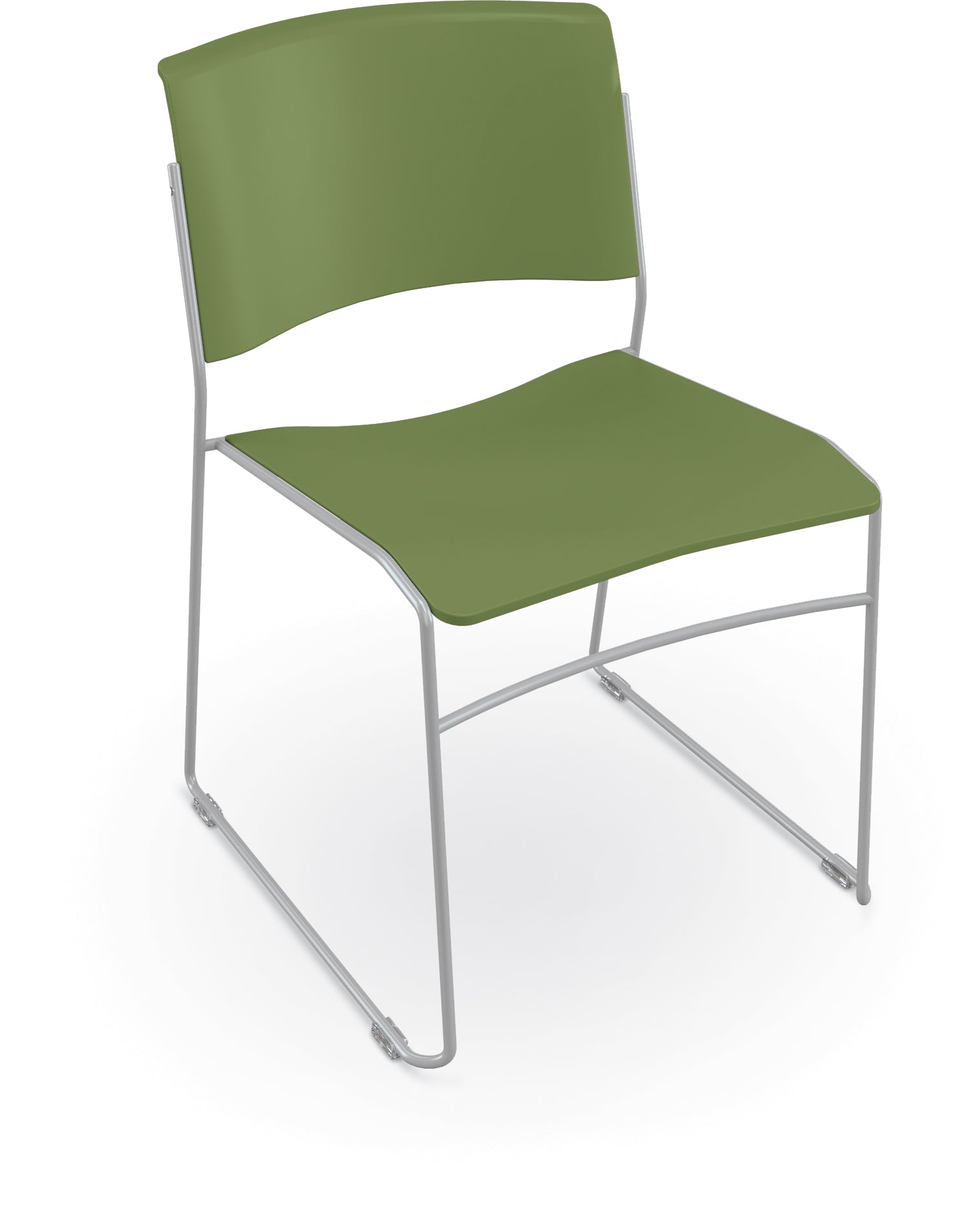 Mooreco Akt Stacking Chair with Wire Frame, 17.65" Seat Height - SchoolOutlet