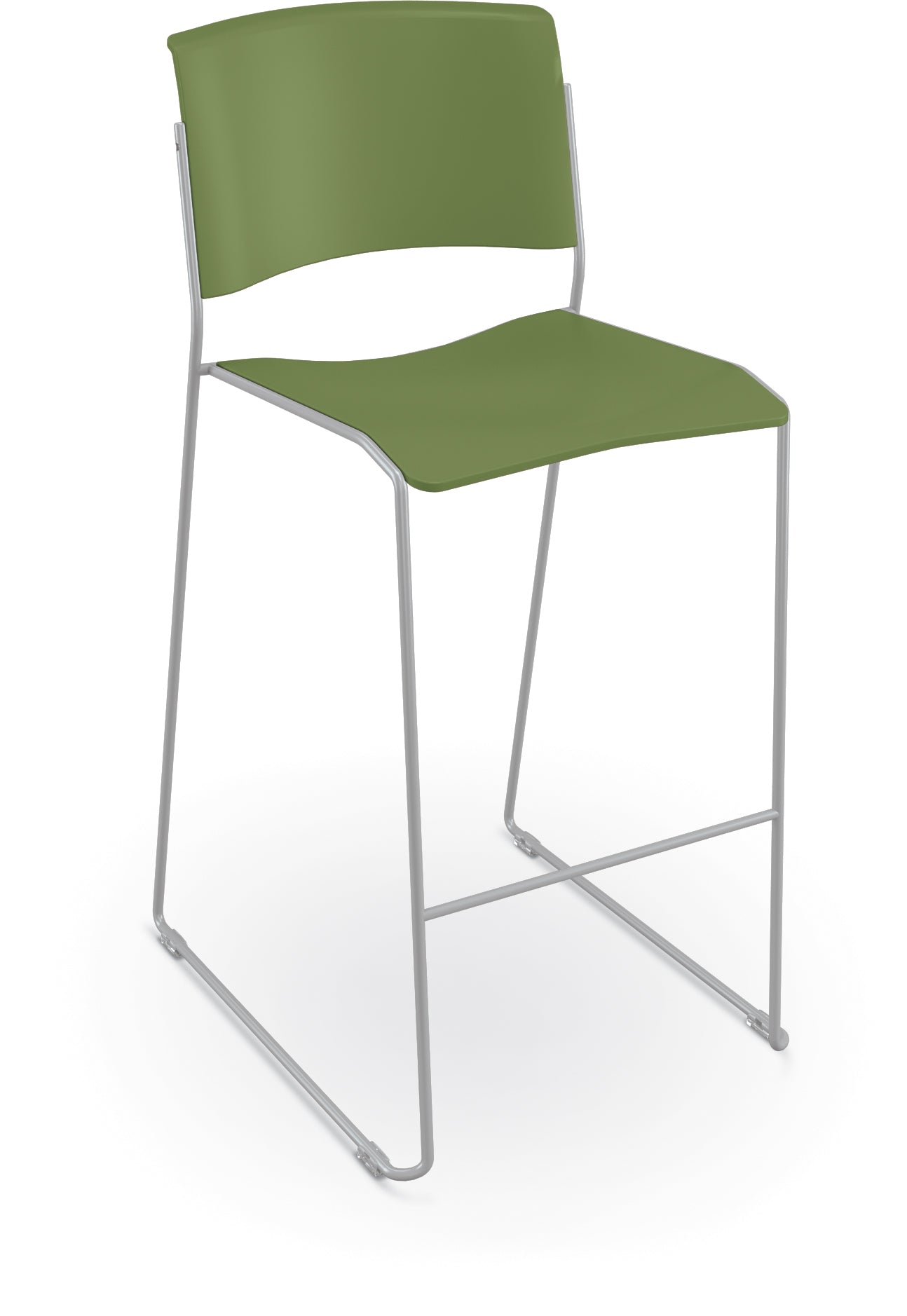 Mooreco Akt Stacking Stool with Wire Frame 29.45" Seat Height - SchoolOutlet