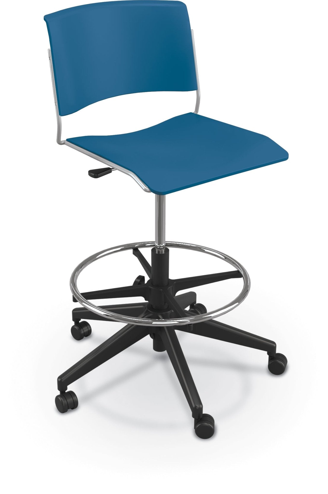 Mooreco Akt 5-Star Stool - Seat Adjusts from 23.5" to 30.5" - SchoolOutlet