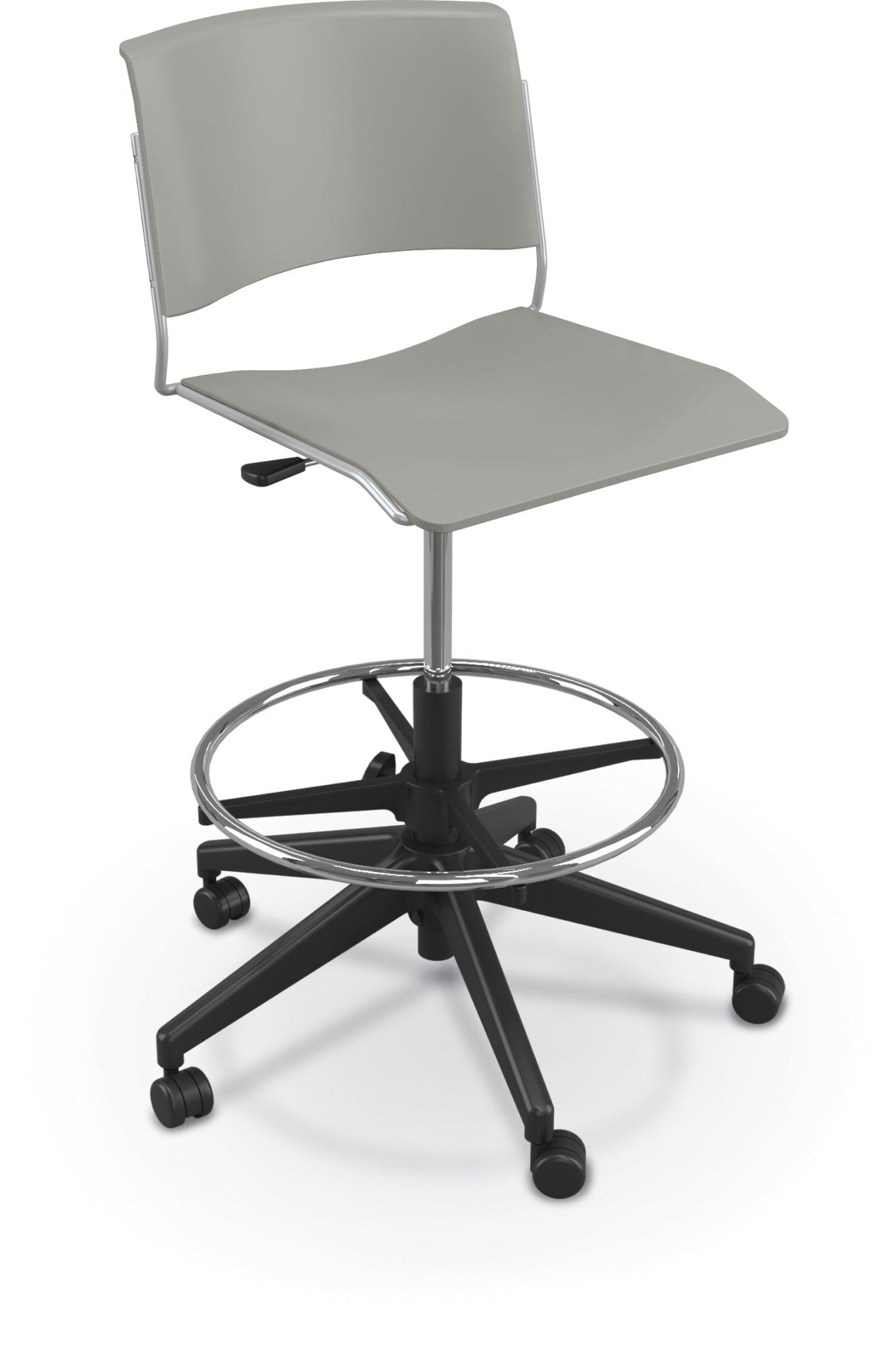 Mooreco Akt 5-Star Stool - Seat Adjusts from 23.5" to 30.5" - SchoolOutlet